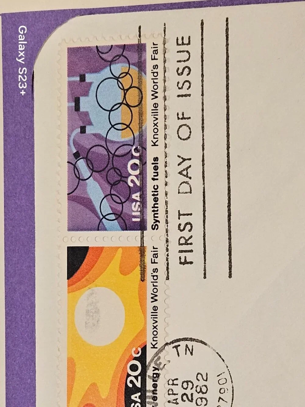 RARE COLLECTIBLE USPS 1ST DAY ISSUE COVER 1982 WORLDS FAIR STAMP ENVELOPE FDC